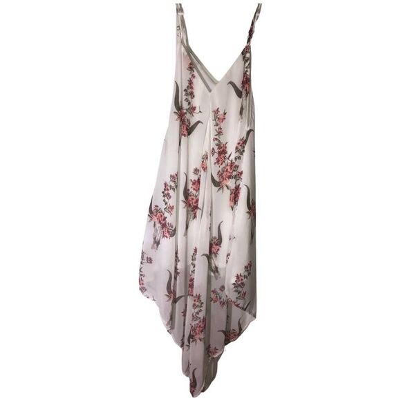 IJoah Summer Dress S Flowers Bulls Flowy Lined Spaghetti Straps - Picture 1 of 8